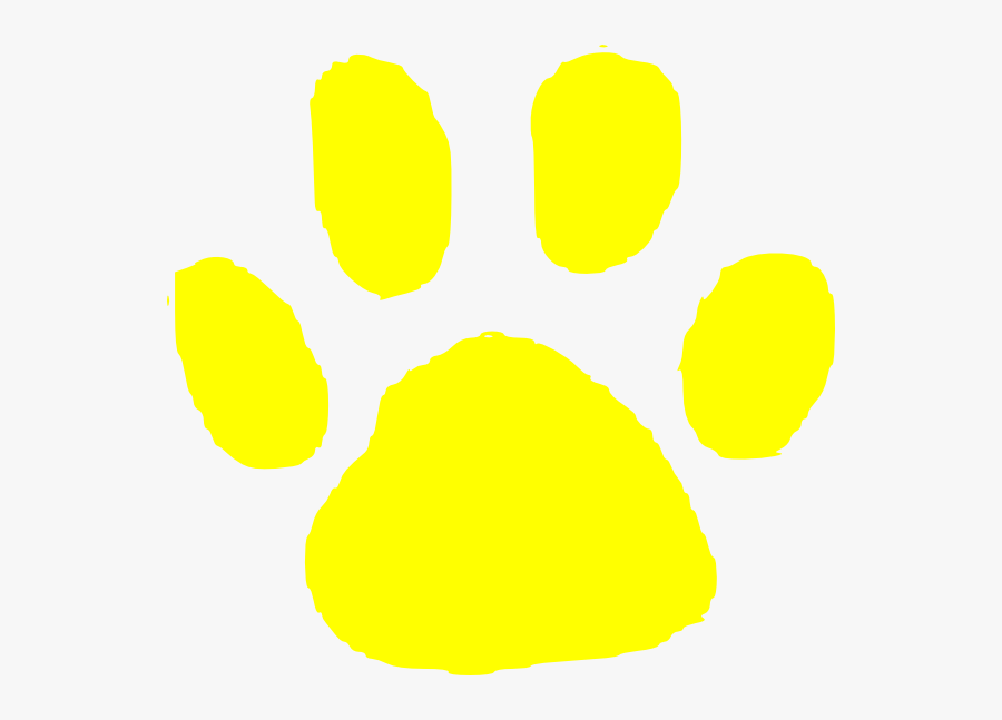 Png Transparent Images Pluspng - Black And Yellow Paw Print, Transparent Clipart