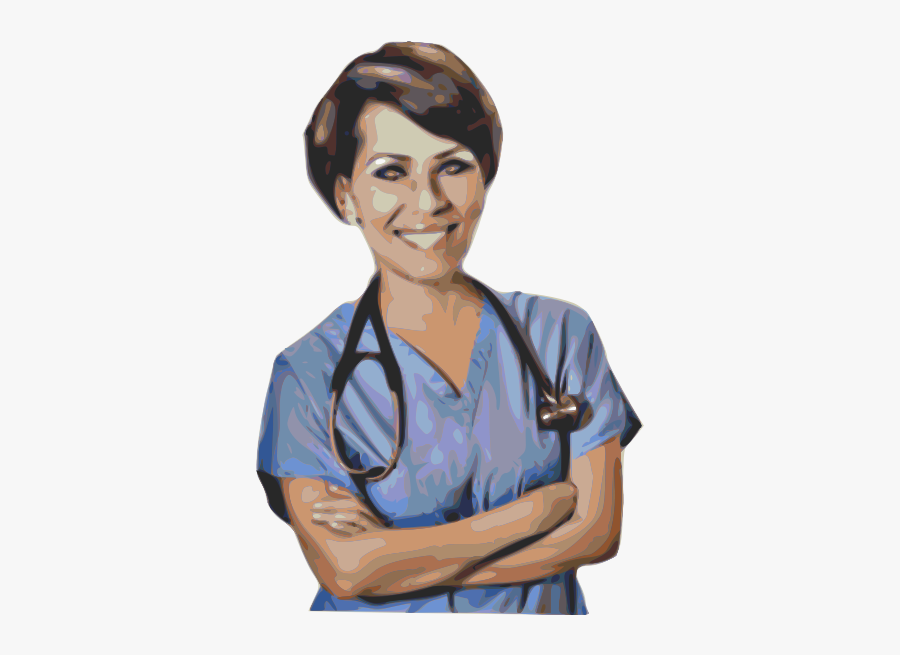 Medical Nurse Vector Drawing - Happy Nurses Week 2019, Transparent Clipart
