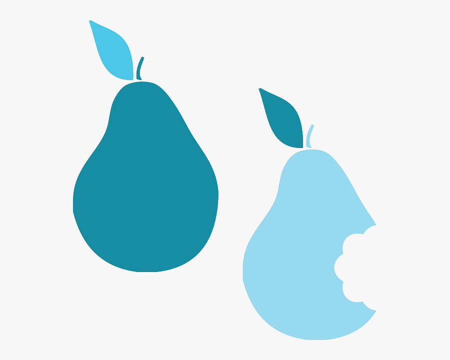 Blue Pear Clipart, Transparent Clipart