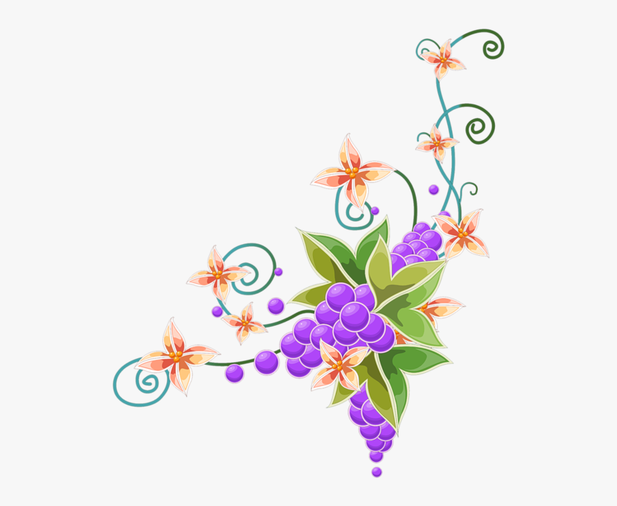 Transparent Purple Butterfly Clipart - Nature Border Transparent Background, Transparent Clipart