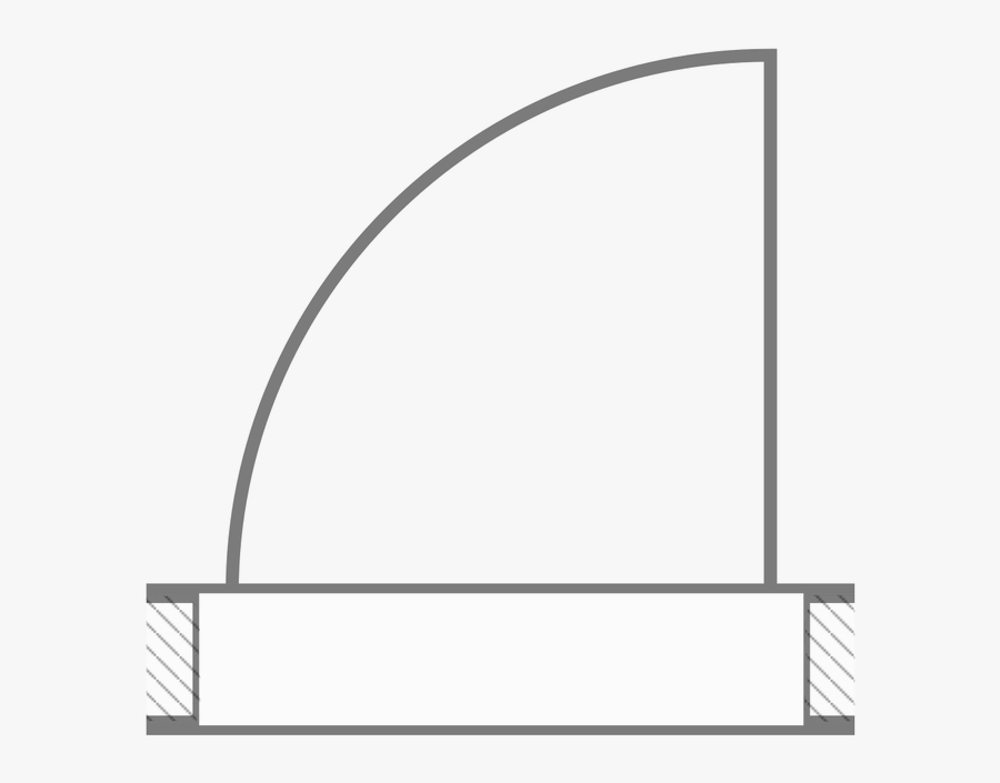 Transparent Revolving Door Clipart - Open Door Floor Plan , Free