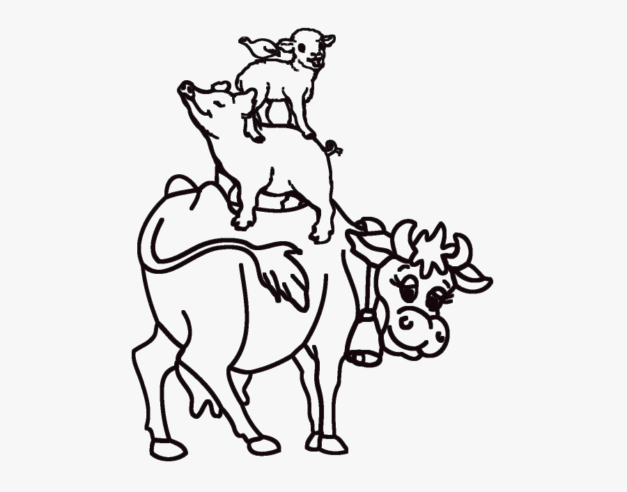 Dairy Cow Sticker Clipart (523x626), Png Download - Cow Coloring Pages, Transparent Clipart