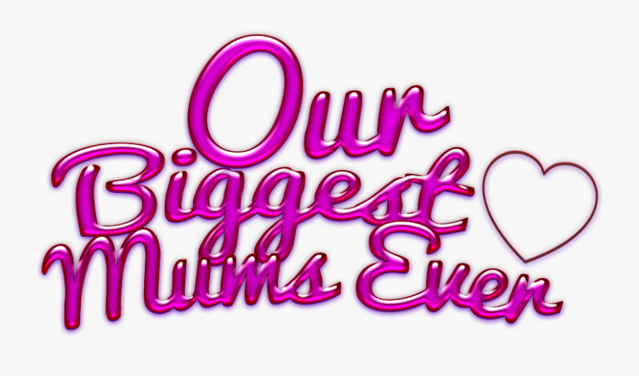 Big Mums Of Texas - Calligraphy, Transparent Clipart