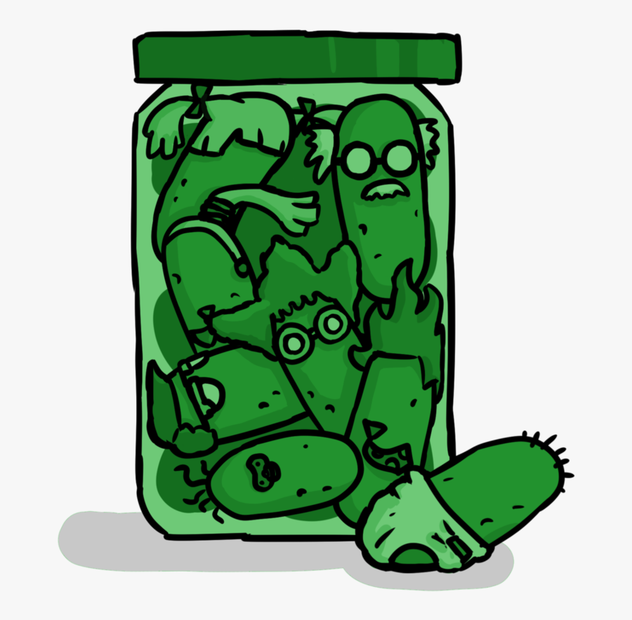 A Jar Of Pickles By Mad Jim Mckracken-d785xmv - Pickling Cartoon, Transparent Clipart