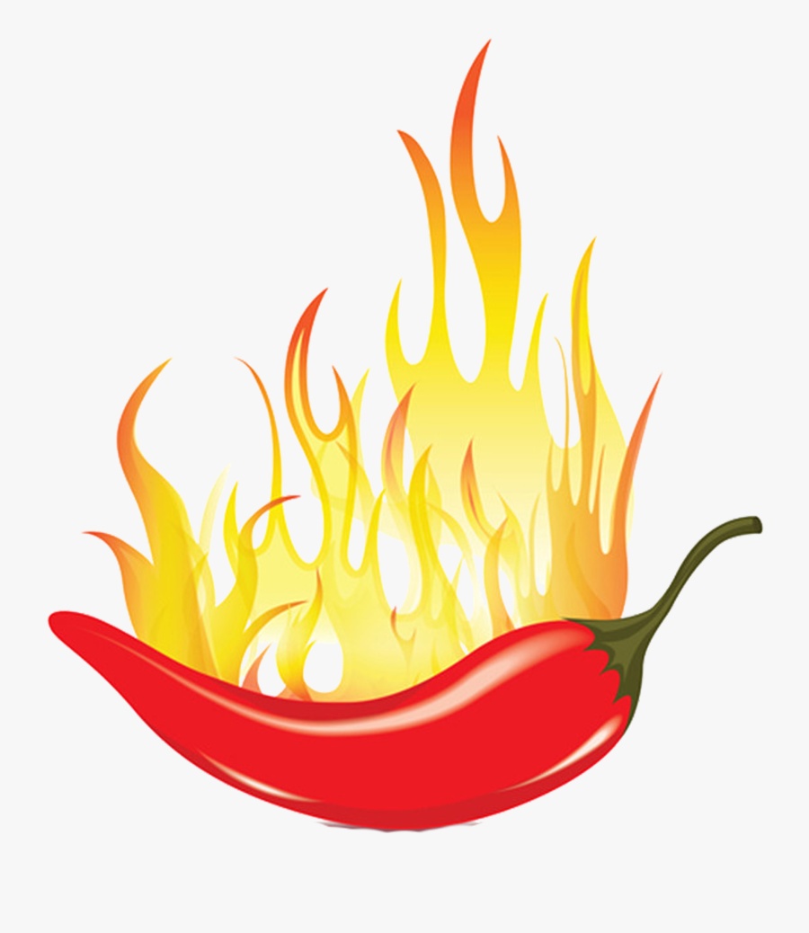 Chili Mexican Cuisine Capsicum Spice Fire Transprent - Spicy Chilli