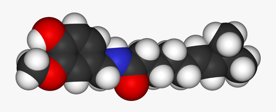 Capsaicin 3d Vdw - Capsaicin 3d, Transparent Clipart