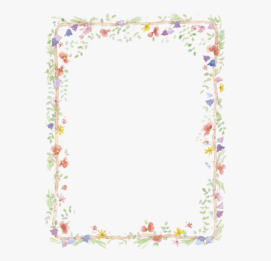 Flower Frame Clipart - Transparent Floral Frames And Borders, Transparent Clipart