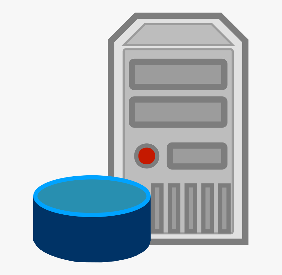 Free Clipart - Server - Database - Cyberscooty - Database Server, Transparent Clipart