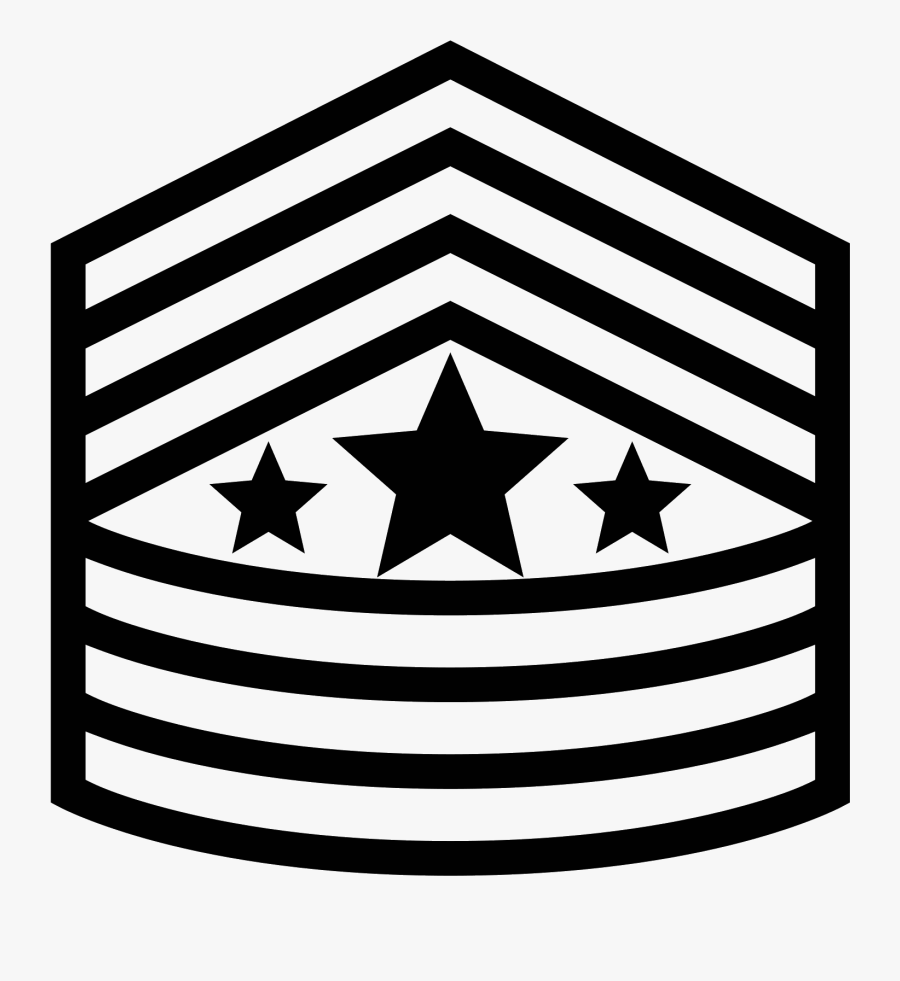 Sergeant Major Of Sma - Air Force Chief Insignia, Transparent Clipart