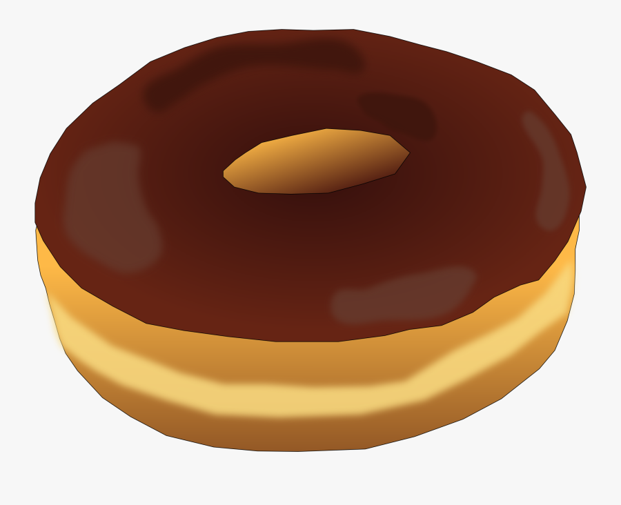 Food,dessert,chocolate - Donut Brown, Transparent Clipart