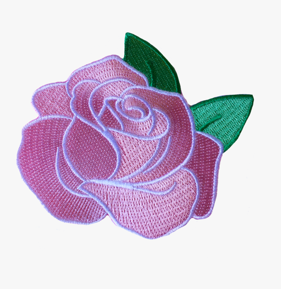 Pink Rose Patch, Transparent Clipart