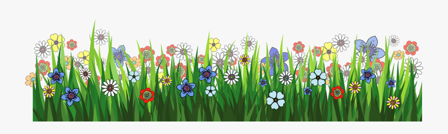 Grasses Flower Clip Art - Transparent Background Garden Clipart, Transparent Clipart