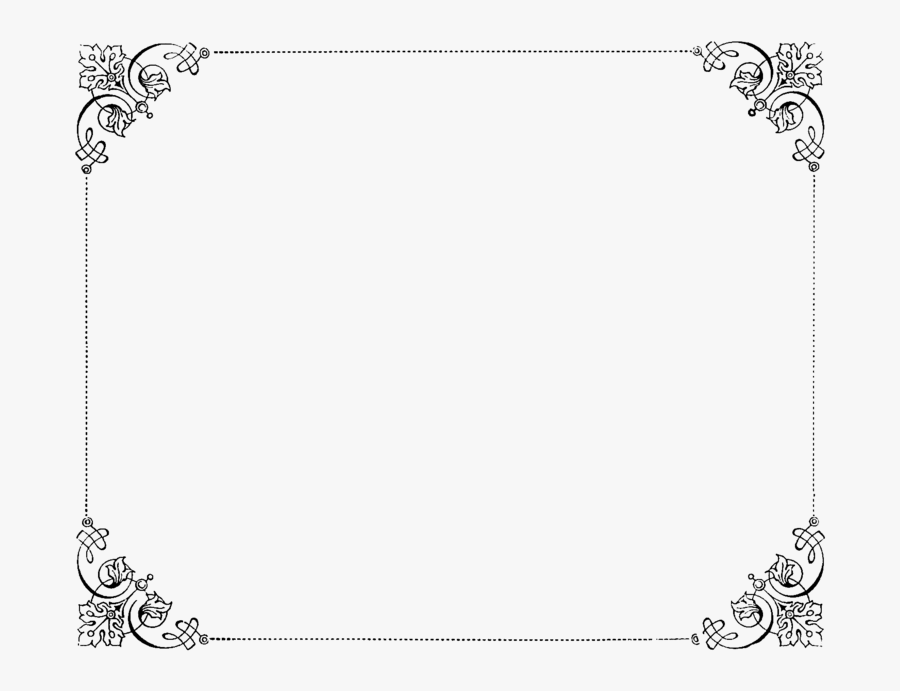 Decoration Clipart Fancy Bord - Transparent Background Vintage Border, Transparent Clipart