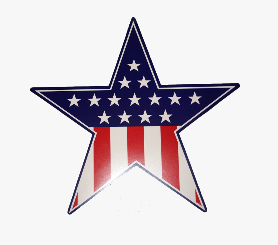 Transparent Patriotic Star Clipart - Us Flag Star Png, Transparent Clipart