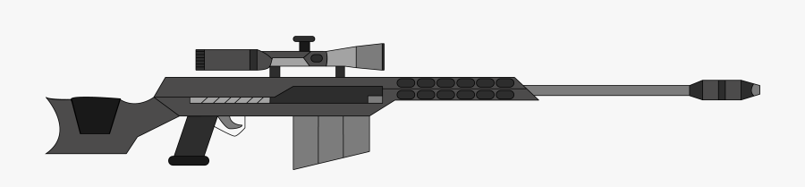 Bmg Rifle By Pagani - Cartoon Sniper Rifle Transparent, Transparent Clipart