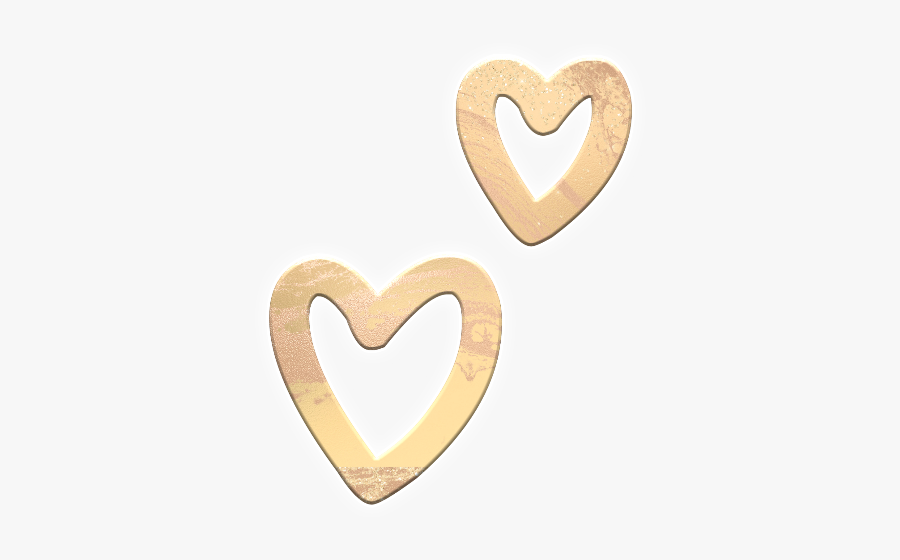 #heart #hearts #love #goldglitter #goldhearts #goldheart - Heart, Transparent Clipart