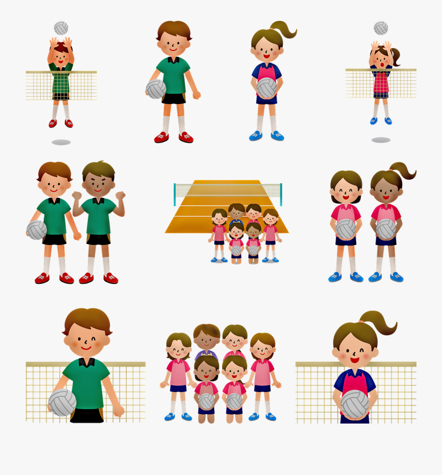 Volleyball Boy Girl Free Photo - Colonias Vacacionales En Cuenca 2019 Agosto, Transparent Clipart