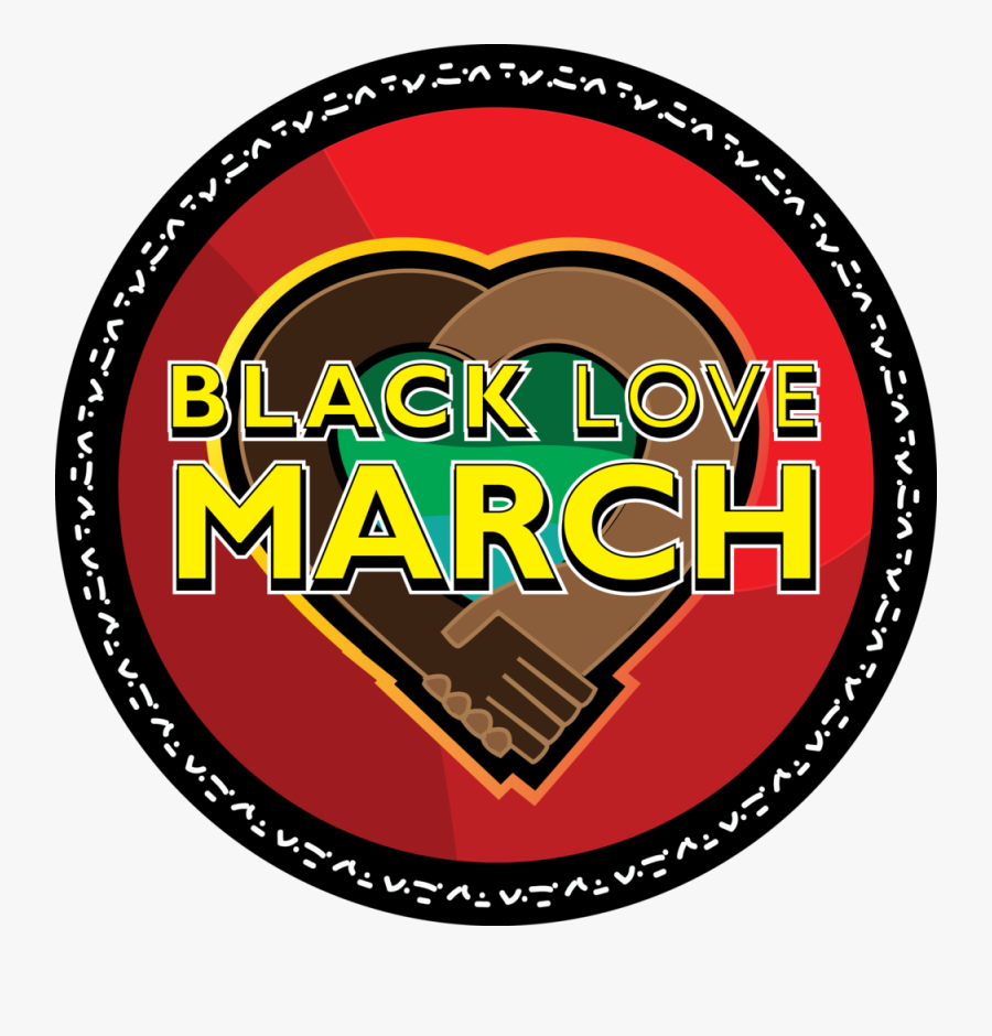 Black Love March Logo - Circle, Transparent Clipart