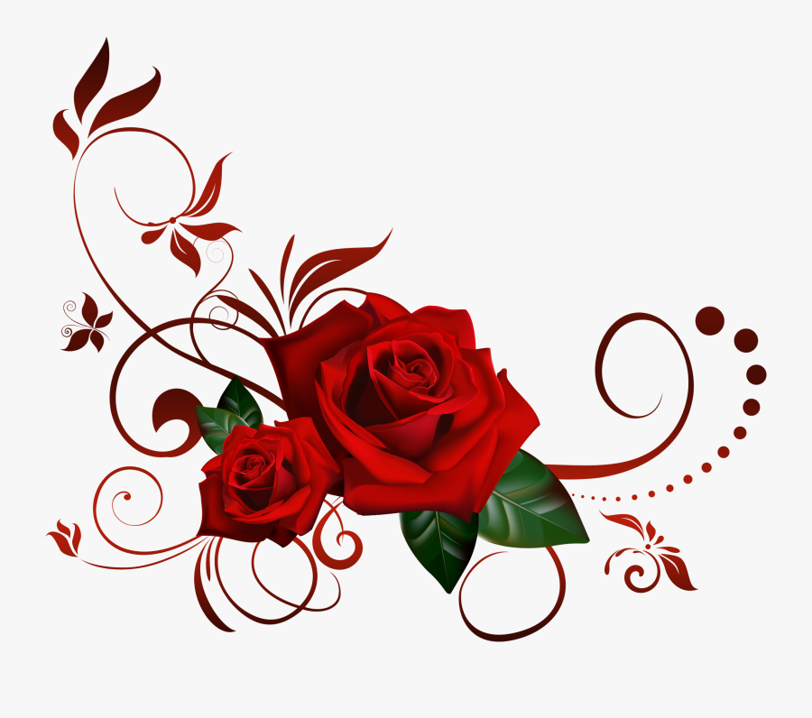 Flowers Background Png - Transparent Background Rose Png Hd, Transparent Clipart