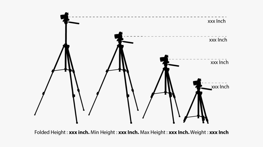 Silhouette Camera Tripod - Video Camera, Transparent Clipart