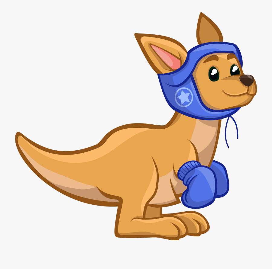 Cartoon Kangaroo Boxing, Transparent Clipart