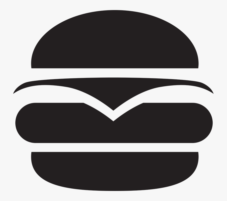 Hamburguesa Logo, Transparent Clipart