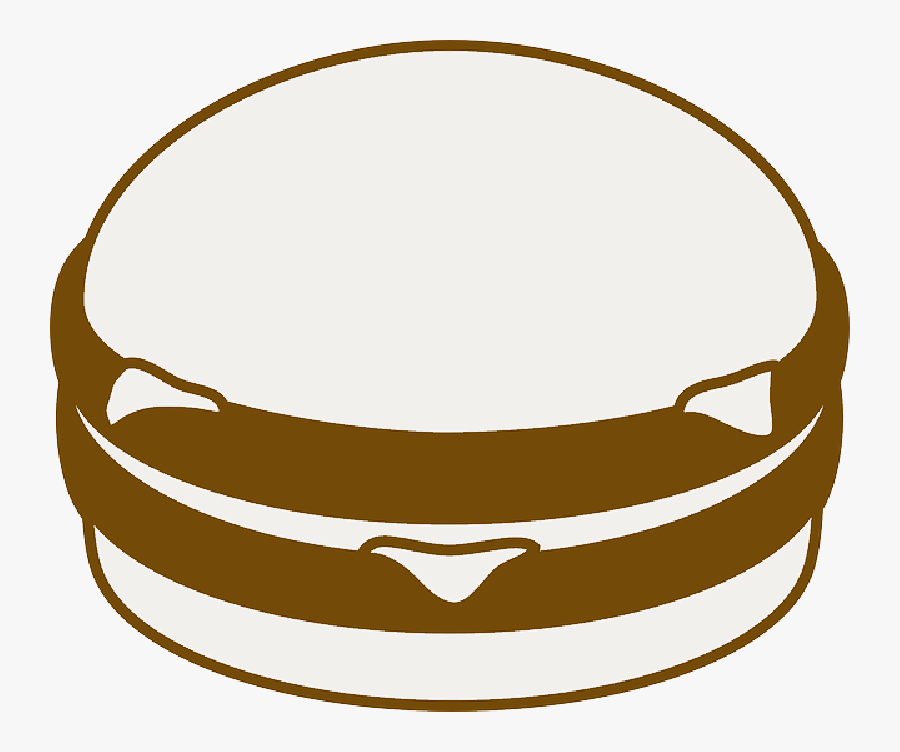 Black, Food, Silhouette, White, Cartoon, Hamburger - Hamburgueria Do Bairro, Transparent Clipart