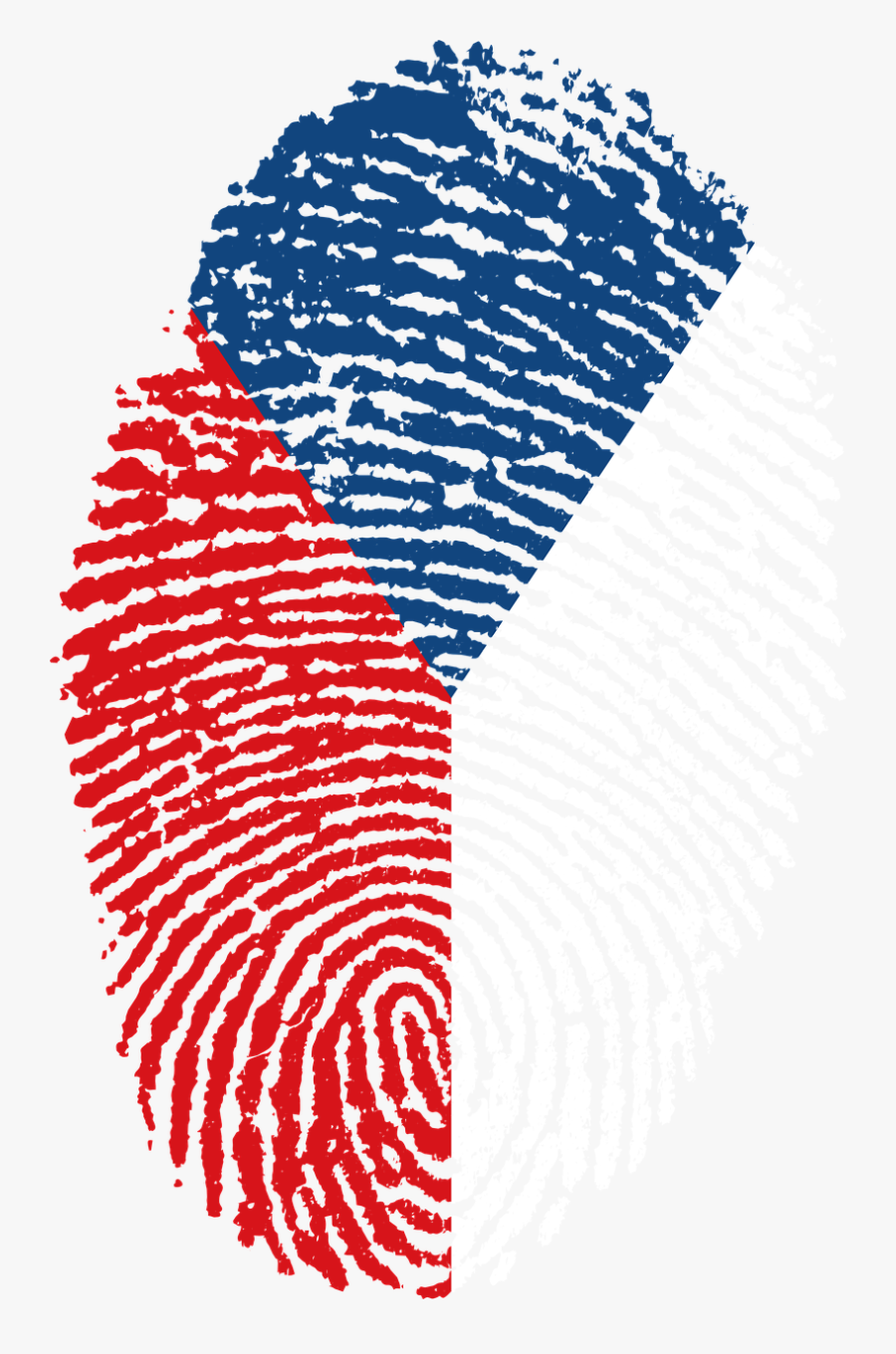 Czech Republic Flag Fingerprint Free Photo - Indonesia Flag Fingerprint Png, Transparent Clipart