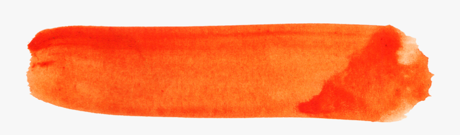 Watercolor Png Transparent - Brush Stroke Png Orange, Transparent Clipart