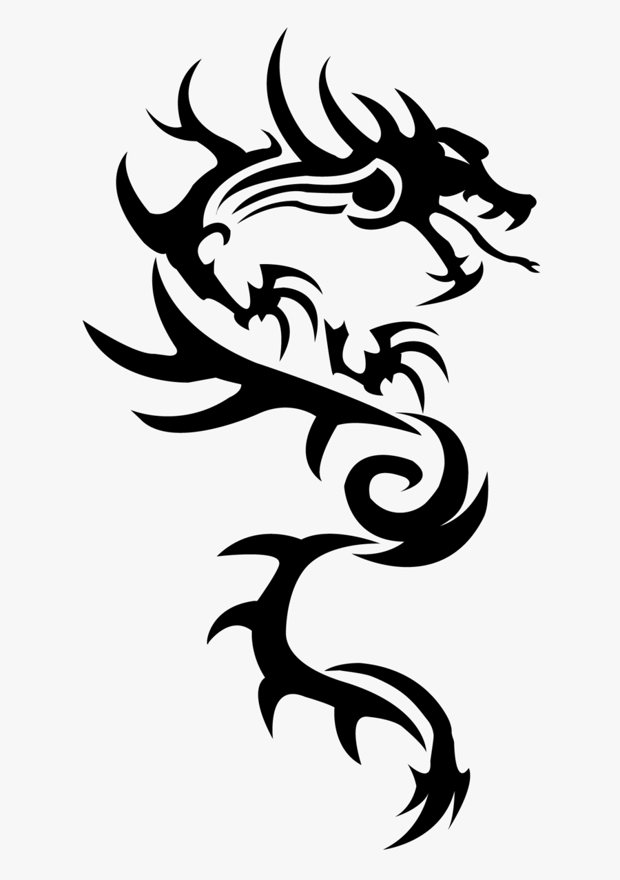 Dragon Tattoo Transparent Background, Transparent Clipart