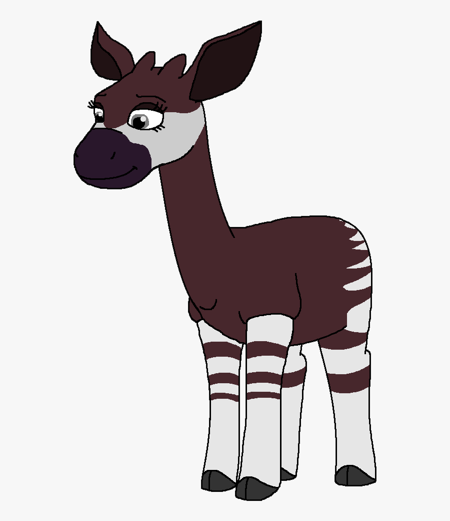 Transparent Research Clipart - Okapi Cartoon Drawing, Transparent Clipart