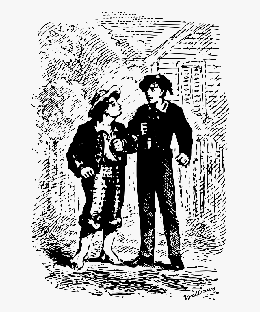 Tom And Huck - Tom's And Hucks Friendship, Transparent Clipart