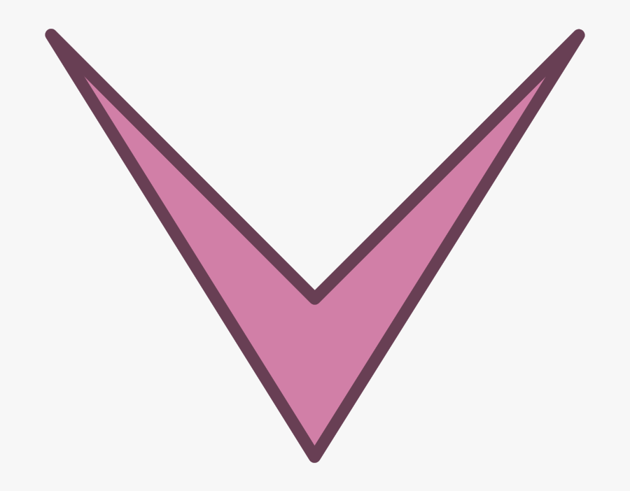 Gif Arrow Down Purple, Transparent Clipart