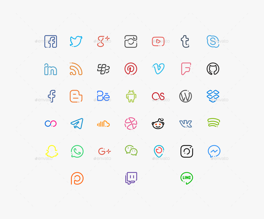Social Media App Logo Png, Transparent Clipart