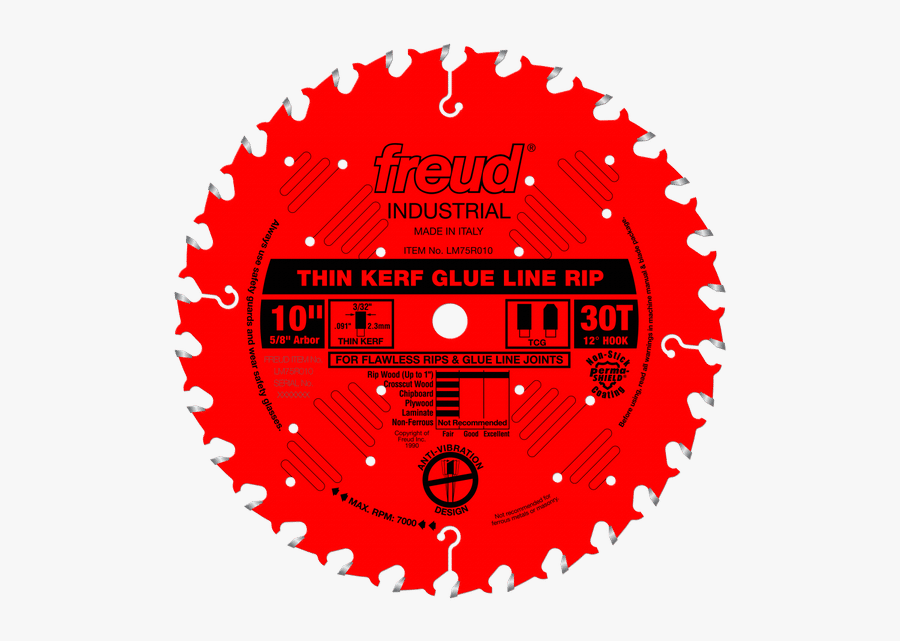 Freud Glue Line Rip Blade, Transparent Clipart