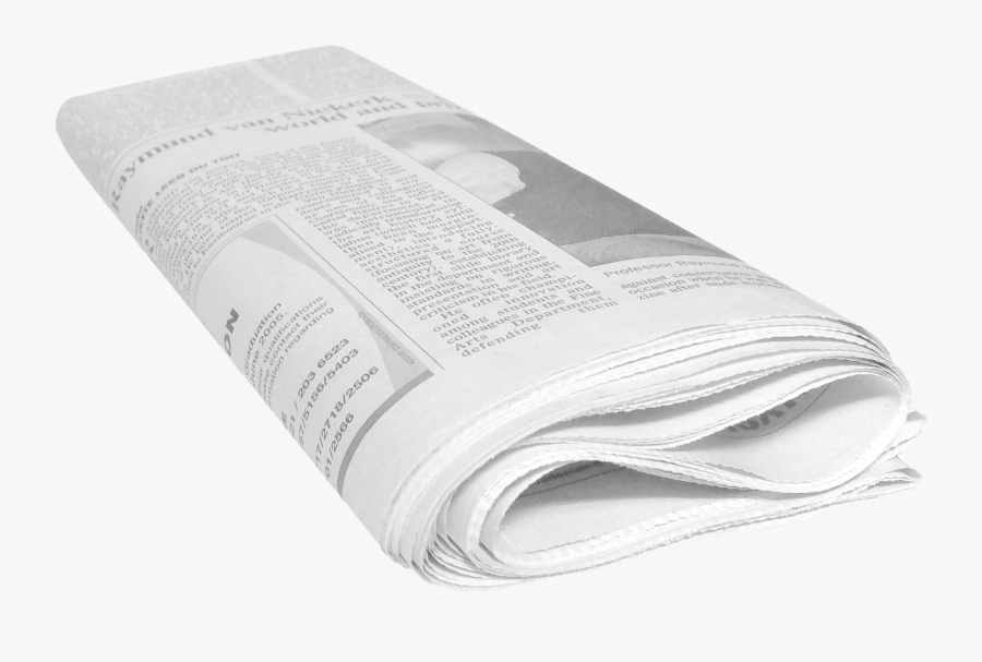 Newspaper Transparent Images Png - Folded Newspaper On Table, Transparent Clipart