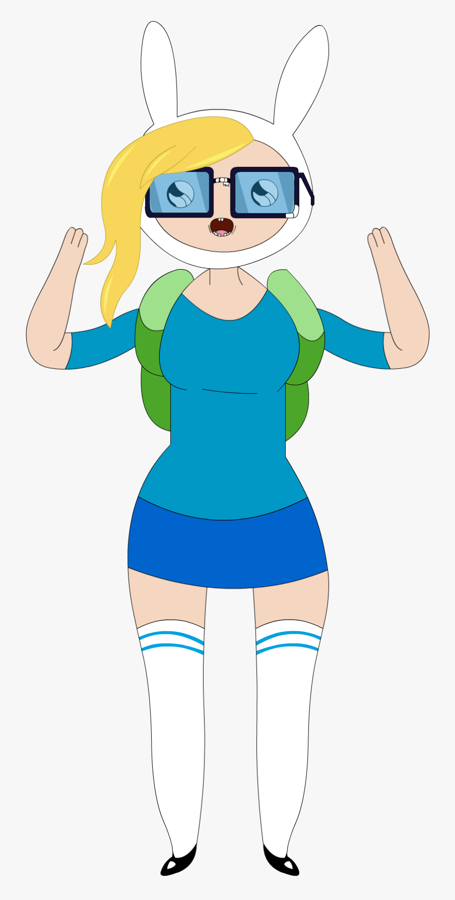 Transparent Adventure Time Clipart - Girl Finn From Adventure Time, Transparent Clipart