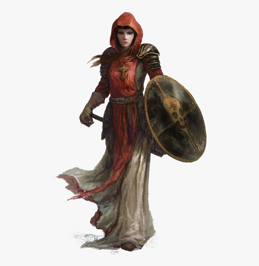 Download Fantasy Women Warrior File Hq Png Image - Human Female Cleric D&d, Transparent Clipart