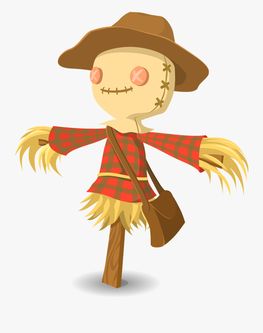Scarecrow Cartoon, Transparent Clipart