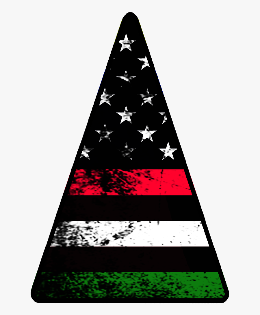 Flags Clipart Thin Red Line - Triangle, Transparent Clipart