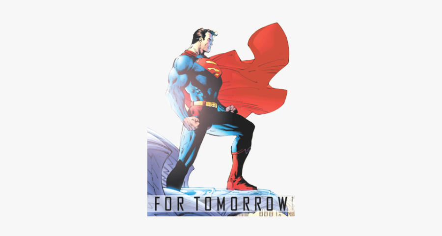 Superman On Ledge, Transparent Clipart