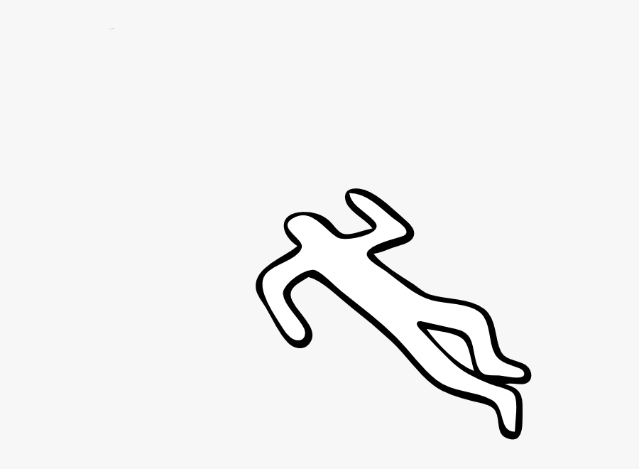 Dead Cartoon - Draw A Dead Body, Transparent Clipart