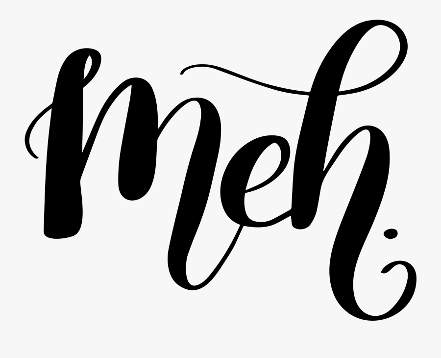 Banner Free Download Blessed Svg Script Font - Meh Png, Transparent Clipart