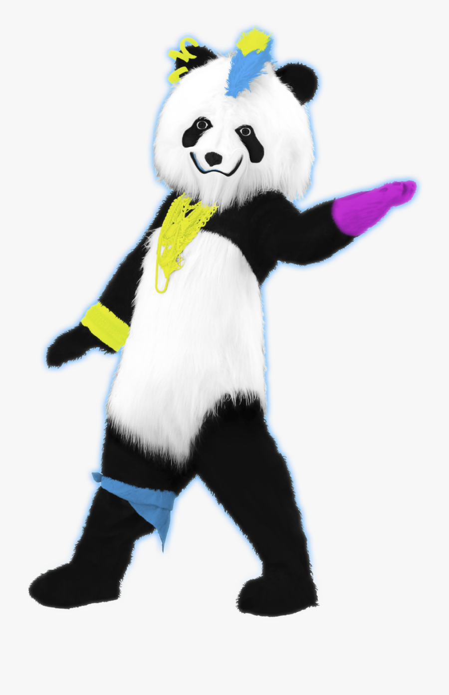 Derpy Panda - Panda Just Dance, Transparent Clipart