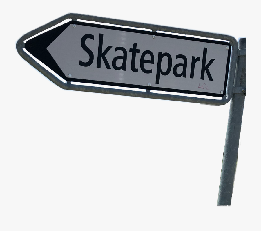 #skate #skatepark #panneau #sk8 #skater #sign #roadsign - Sign, Transparent Clipart