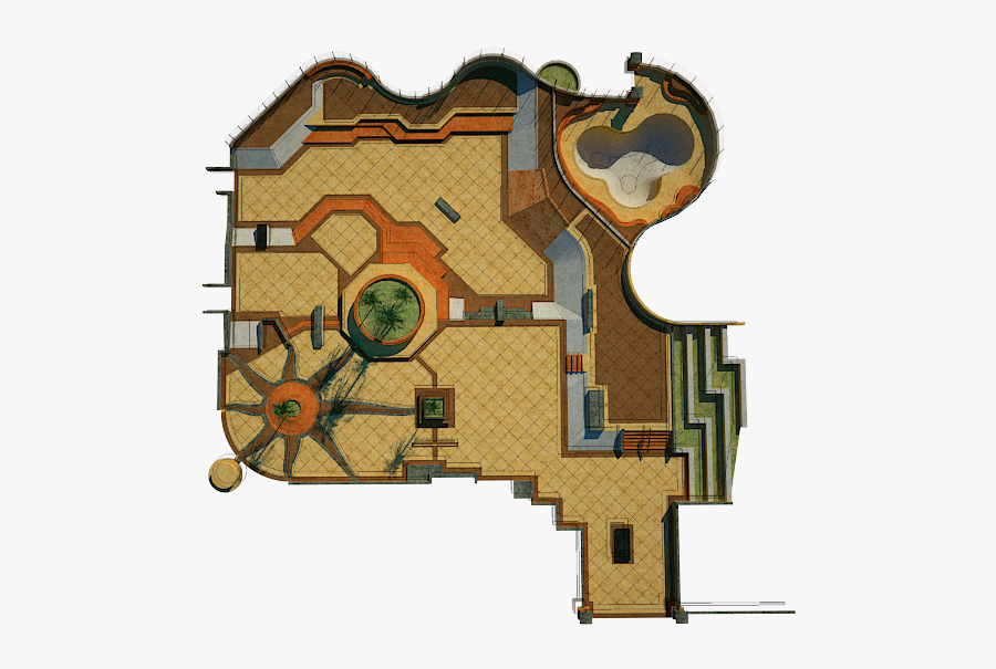 Skate Clipart Skate Park - Floor Plan, Transparent Clipart