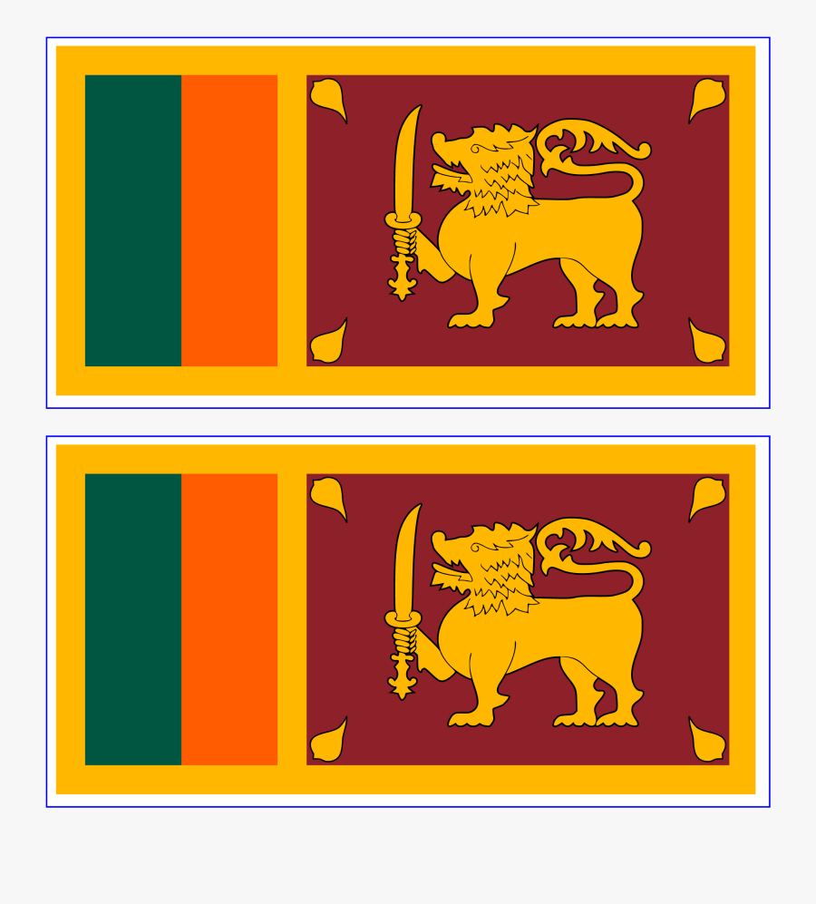 China And Sri Lanka Flag, Transparent Clipart