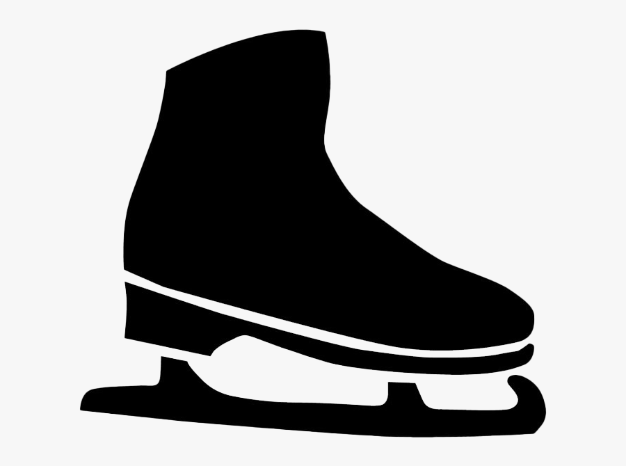 Ice Skates Png Clipart - Ice Skate Black And White, Transparent Clipart