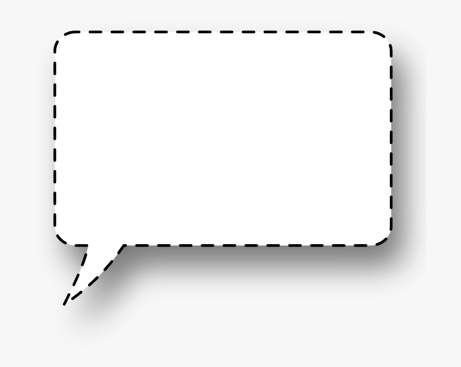 Free Speech Bubbles - Transparent Background Square Speech Bubble Png, Transparent Clipart