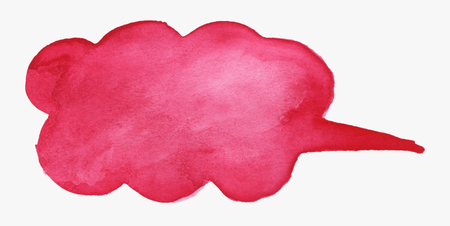 Speech Bubble Pink Png Clipart , Png Download - Watercolor Speech Balloon Png, Transparent Clipart